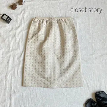 옷장 스토리 사다리꼴 스커트 랜덤 패턴 S 36