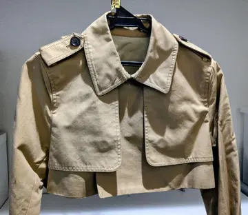 크롭 트렌치풍 숏 기장 자켓