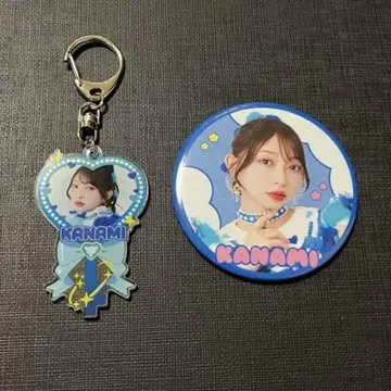초도키메키 센센부 츠지노 카나미 열쇠형 키링 캔뱃지 세트
