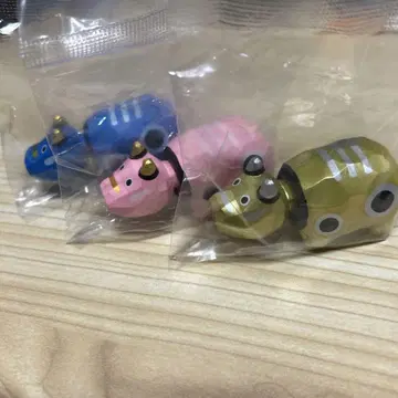 나무 조각 베코 시크릿 포함 파랑, 핑크, 금 3개 세트
