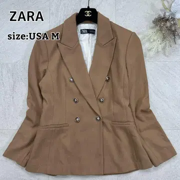 컨디션 최상 [ ZARA ] 더블 브레스트 테일러드 자켓 골드 버튼