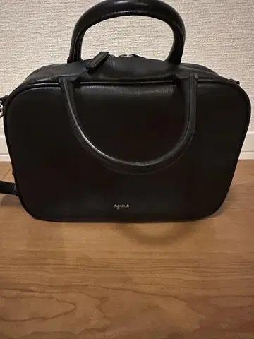 [ 새상품급 ] 에네스베 가죽 숄더백 핸드백 2way 블랙
