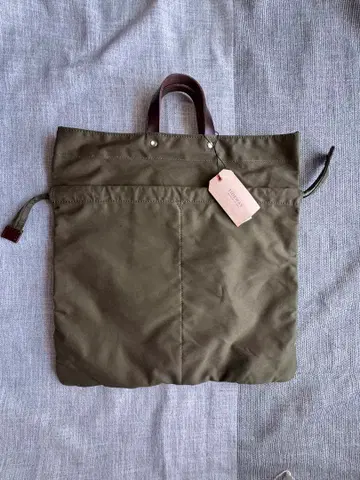 [ 미사용 ] TIDEWAY 올리브 그린 나일론 토트백