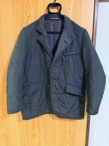 퀼팅 테일러드 자켓 카키 이탈리아제