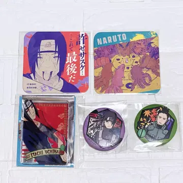 새상품 NARUTO 이타치 스탯 카드 아트 코스터 와시 캔뱃지