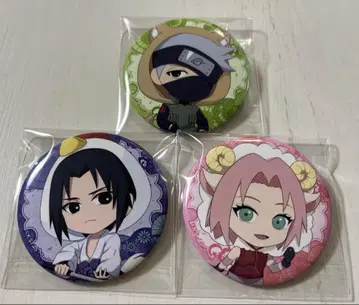 NARUTO 가라오케 마네키네코 캔뱃지 사스케 사쿠라 카카시