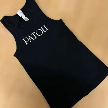 PATOU 블랙 탱크탑 M 사이즈