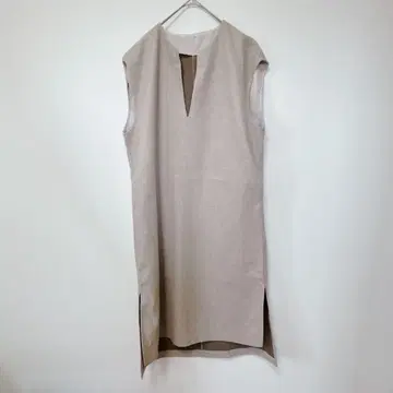 클래식 엘프 [ M ] 원피스/깊은 V넥 심플 깔끔한 밑단 슬릿
