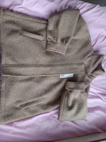카멜 부클레 옷깃 자켓 3L