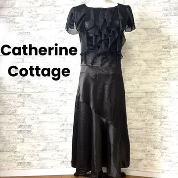 새상품급 [Catherine Cottage] 프릴 블랙 롱 드레스 원피스