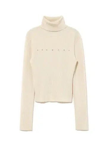 andmary Mary turtle knit tops IVORY