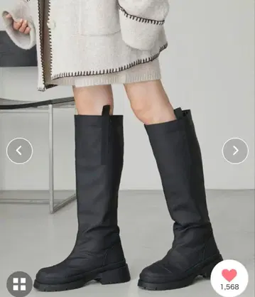 롱 부츠 블랙