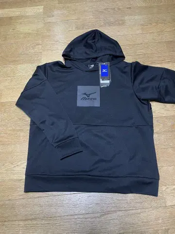 Mizuno 후드 부착 블랙 후드티