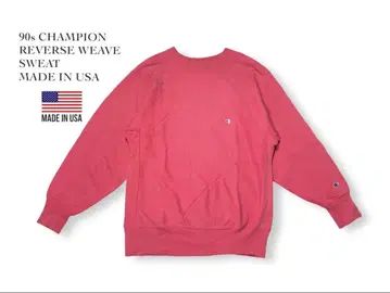 USA 90s CHAMPION REVERSE SWEAT 무지 핑크
