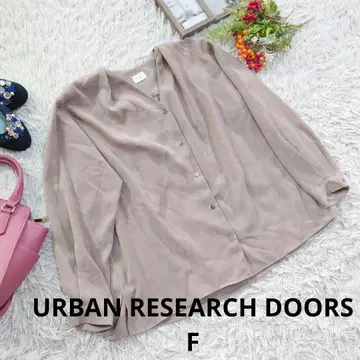 URBAN RESEARCH DOORS 노카라 셔츠 ( M 상당 ) 코코아