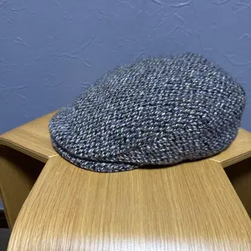 새상품 그레이 계열 울 혼방 헌팅 모자 made in England