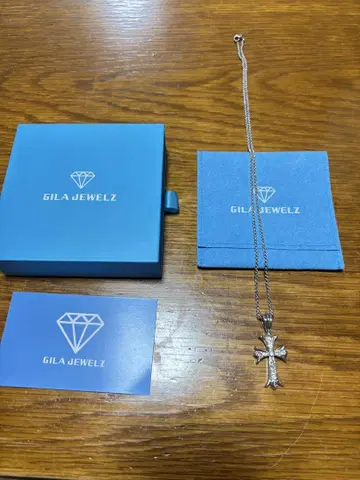 GILA JEWELZ 크로스 목걸이 실버