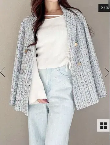 MERCURYDUO 오리지널 트위드 테일러드 자켓