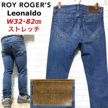 ROY ROGER'S 슬림핏 스트레치 데님 Leonald 소가죽