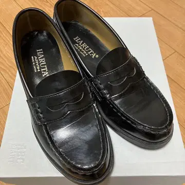 HARUTA 블랙 로퍼 24.5