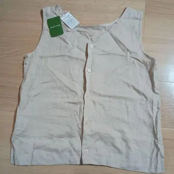 FREAK'S STORE 버튼 탱크탑 S 내추럴 화이트