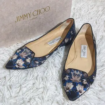 JIMMY CHOO 플랫슈즈 플라워 스틸레토 펌프스