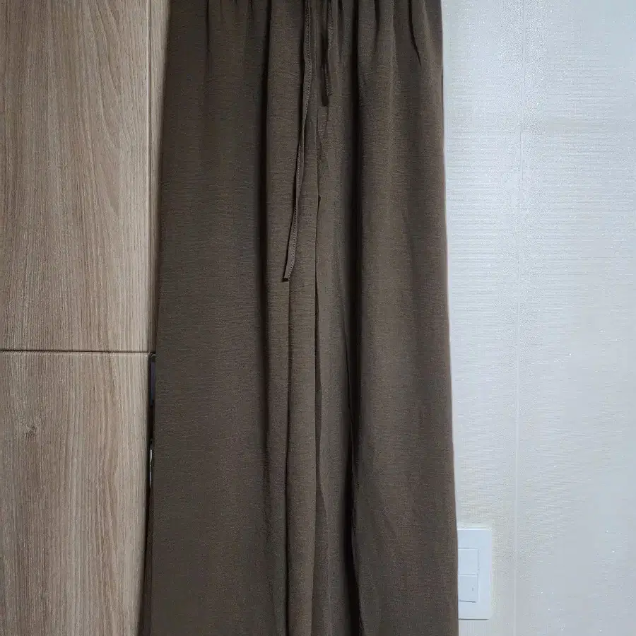 Linen Wide Pants (Brown)