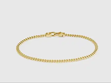 TOMWOOD Curb Bracelet M Gold