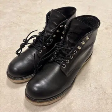 초레어 RED WING 클래식 라운드토 가죽 부츠 블랙 27.5