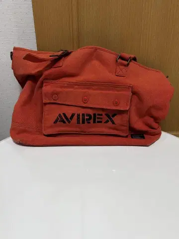 AVIREX 오렌지 핸드백 빈티지 가방