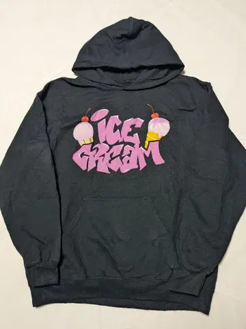 블랙 핑크 x 셀레나 고메즈 후드 맨투맨 ICE CREAM