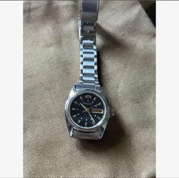 오리엔트 자동 와인딩 시계 실버 네이비