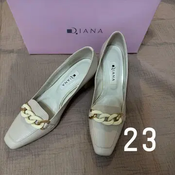 DIANA 아이보리 로퍼 펌프스 23cm