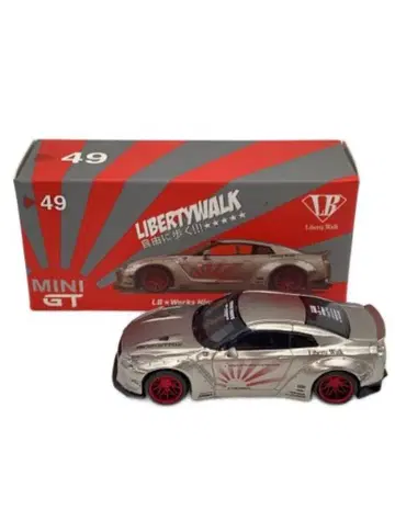 MINIGT No 49 LB WORKS GTR Satin Silver