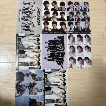 SnowMan 클리어 파일 A5 묶음 판매