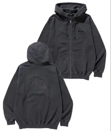 XLARGE 다크 그레이 후드티 XL