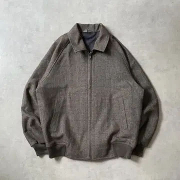 90s 체크 블루종 스윙탑 블루종 자켓