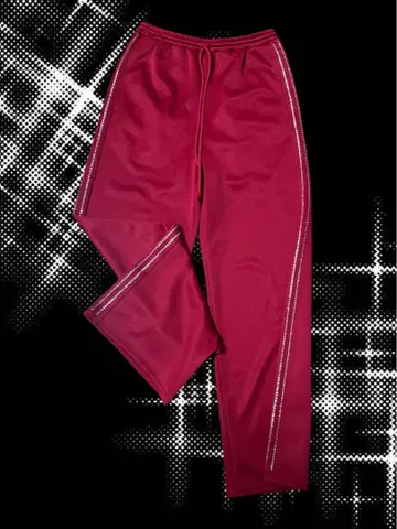 MAISON SPECIAL Side Rhinestone Pants