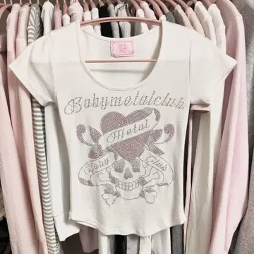 babymetalclub twinkle skull t White