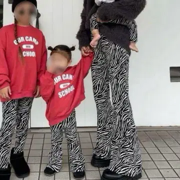 anonbaby 엄마 사이즈(S) 제브라 패턴 플레어 팬츠