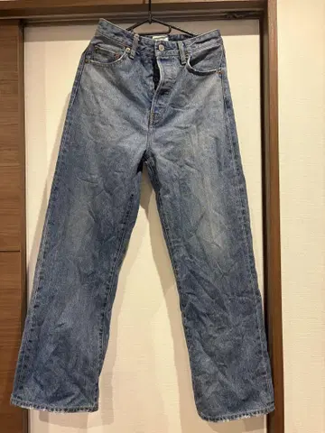 Ungrid 스트레이트 데님 25inch 블루