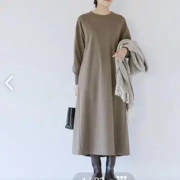 가볍게 입고 예뻐 보이는 분또 소재 원피스 모카 브라운 M
