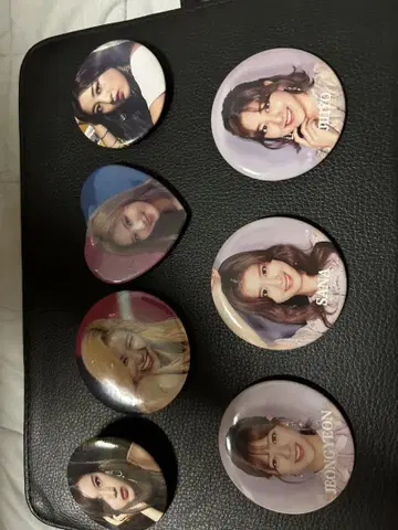 TWICE 사나, 지효, 정연 캔배지 7개 세트