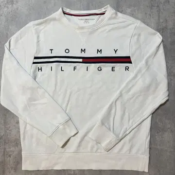 TOMMY HILFIGER 화이트 트레이닝복 빅 로고 XL