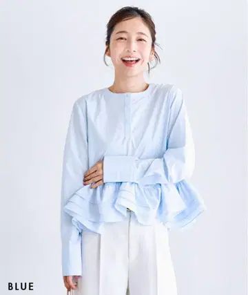 티어드 프릴 블라우스 BASEMANT online