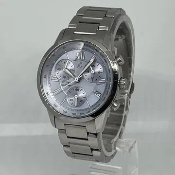 CITIZEN XC 크로노그래프 실버 듀라테크트 새상품급 손목시계