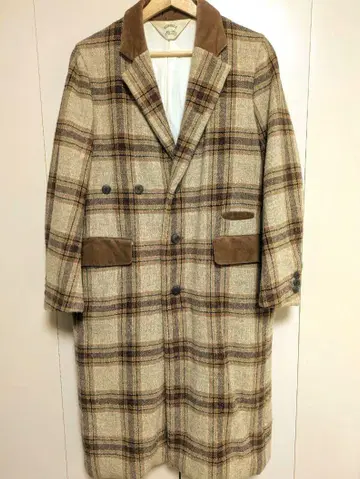 SUNSEA Check Coat 사이즈 1 16AW 프리마 로프트 선시