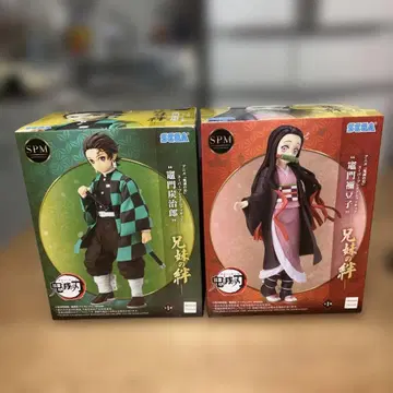 [ 미개봉 ] 귀멸의 칼날 카마도 탄지로 & 네즈코 피규어 세트