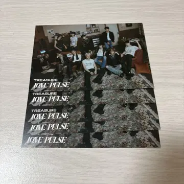 TREASURE LOVE PULSE 시리얼 코드 미사용 5장 세트