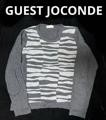 GUEST JOCONDE 제브라 패턴 긴팔 니트 M 사이즈